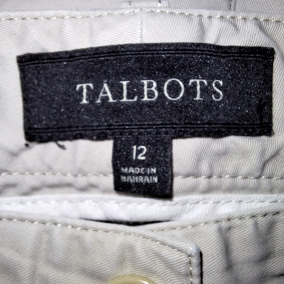 A pair of Talbots white cotton womens  pants, size 12. EUC. - Picture 4 of 6